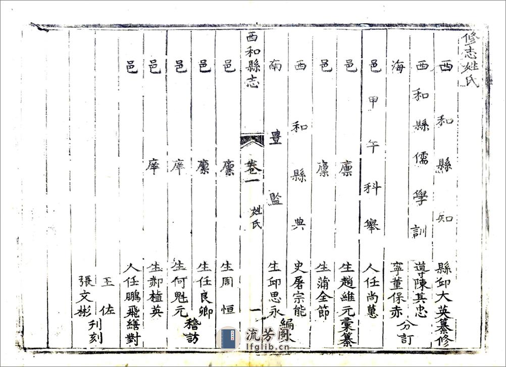 西和县志（乾隆） - 第12页预览图