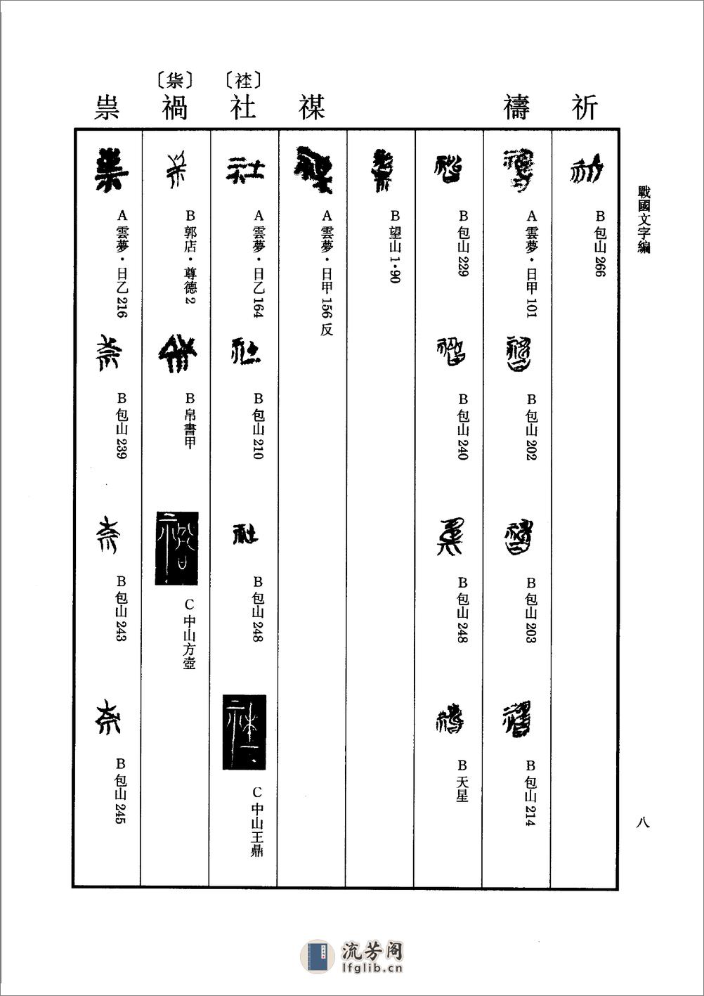 战国文字编 - 第20页预览图