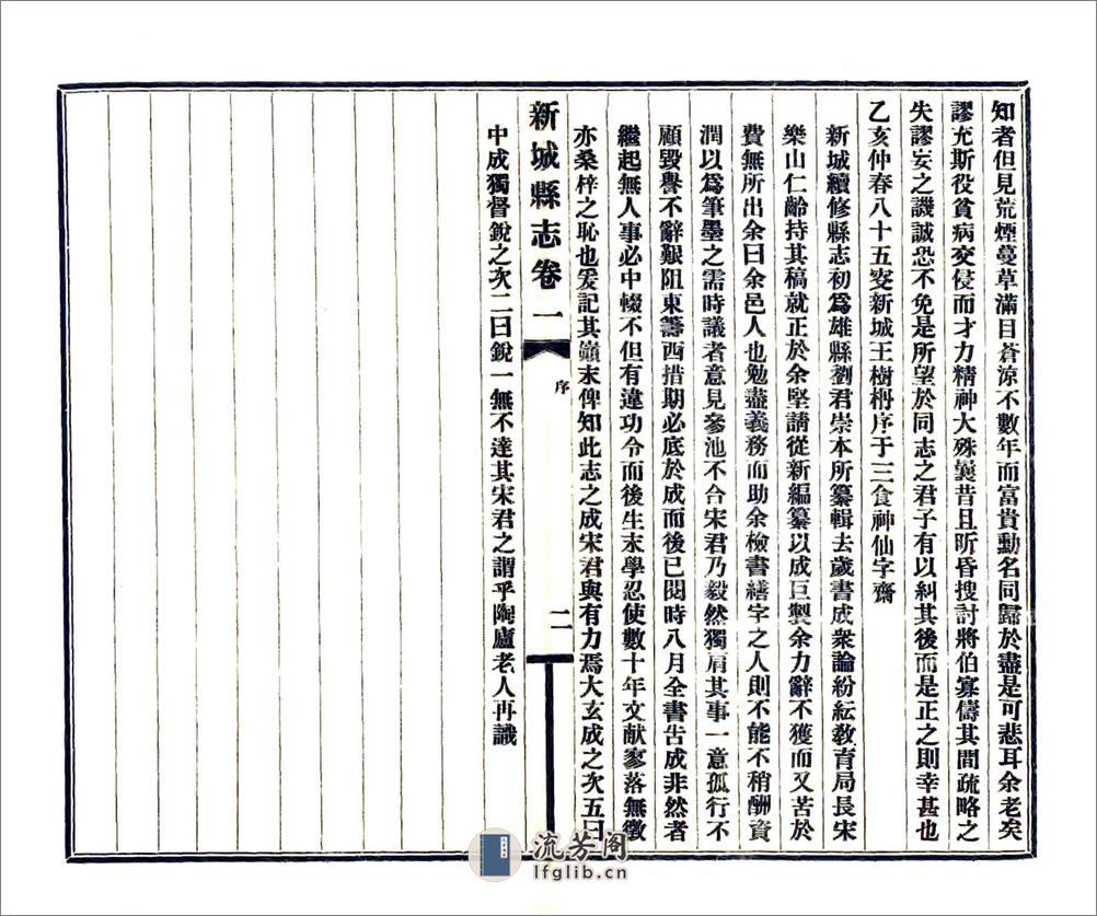 新城县志（民国） - 第6页预览图