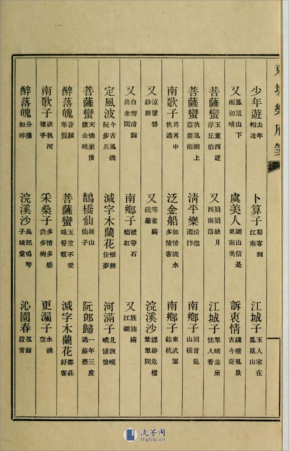 东坡乐府笺3卷.01.宋.苏轼撰.龙沐勋笺.民国25年（1936）上海商务印书馆铅印本 - 第11页预览图