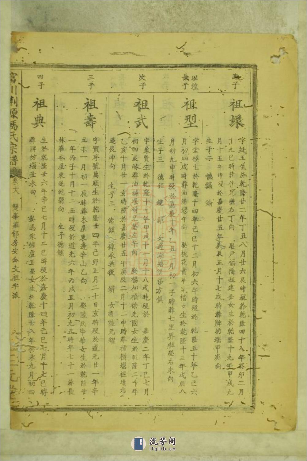 富川荆源冯氏宗谱 - 第17页预览图