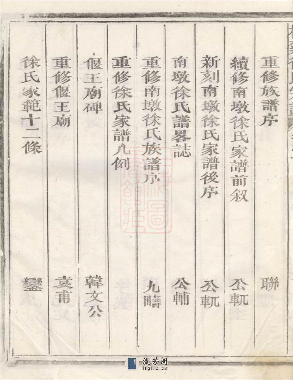 檀溪徐氏宗谱：十二卷：[江山] - 第8页预览图