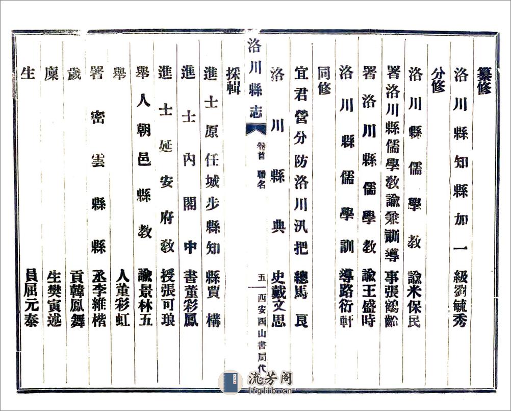 洛川县志（嘉庆民国铅印本） - 第7页预览图