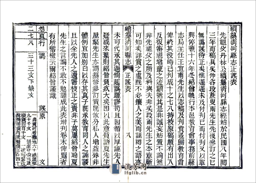 续纂清河县志（民国） - 第10页预览图