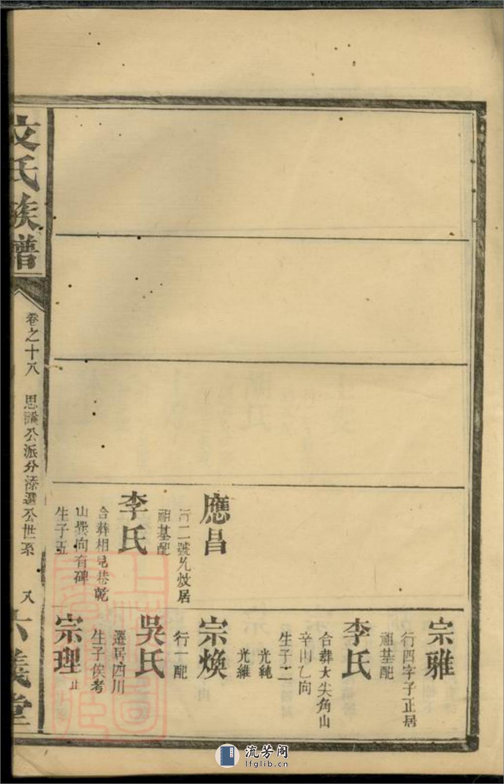 仙源文氏族谱：[湖南] - 第17页预览图