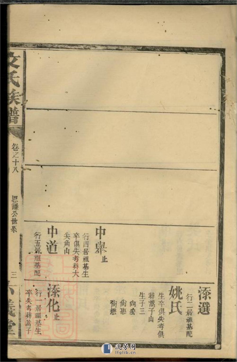 仙源文氏族谱：[湖南] - 第7页预览图