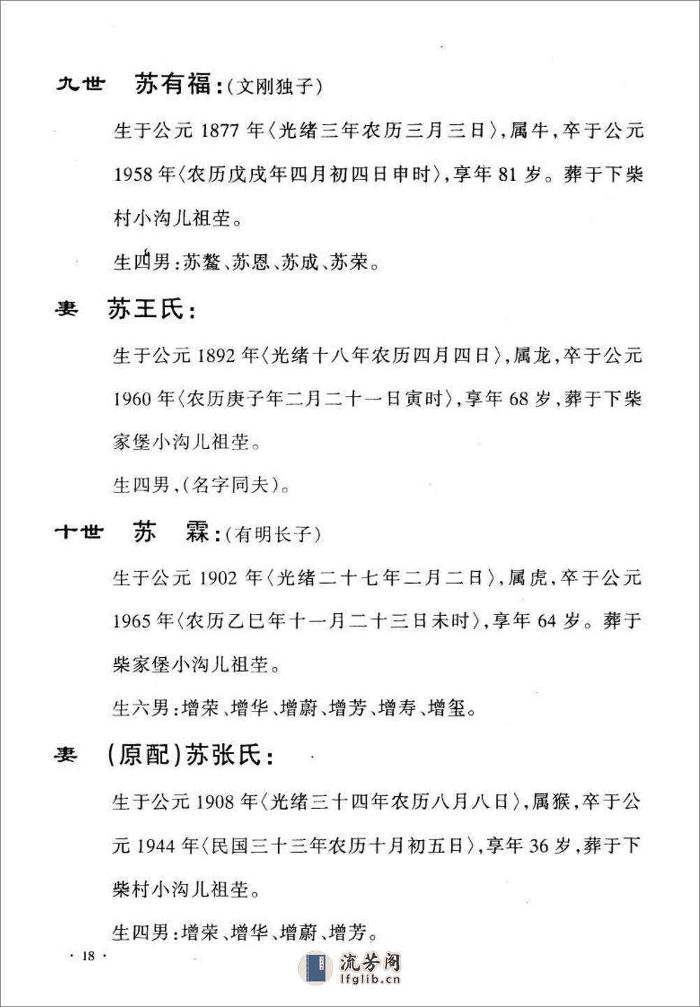 苏氏天耀后裔世系统宗谱：共2卷 - 第19页预览图