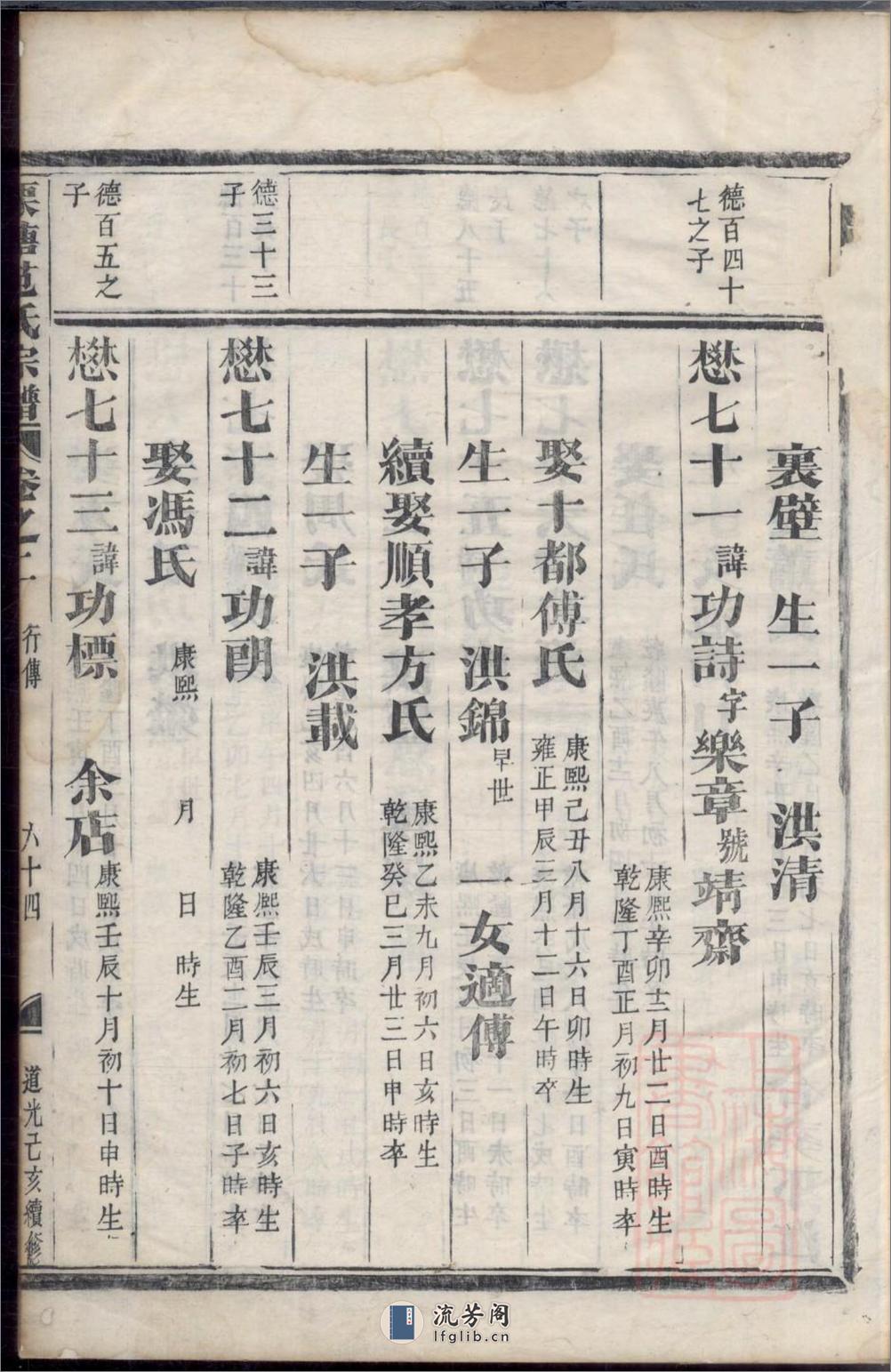 栗塘范氏宗谱_001 - 第20页预览图