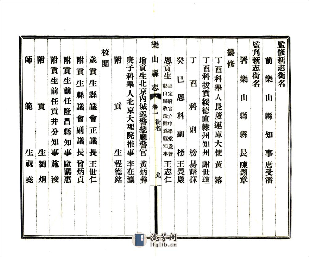 乐山县志（民国） - 第12页预览图