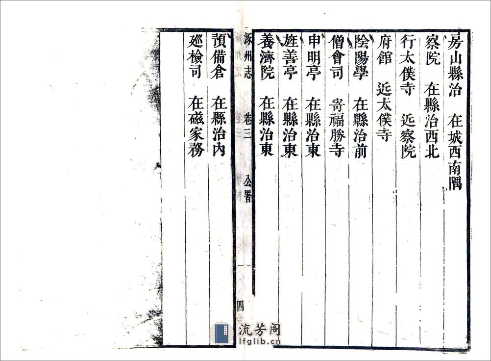 涿州志（康熙） - 第4页预览图