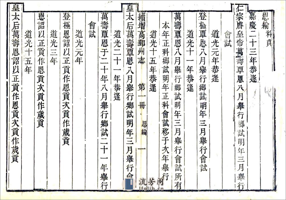 续增高邮州志（道光） - 第20页预览图