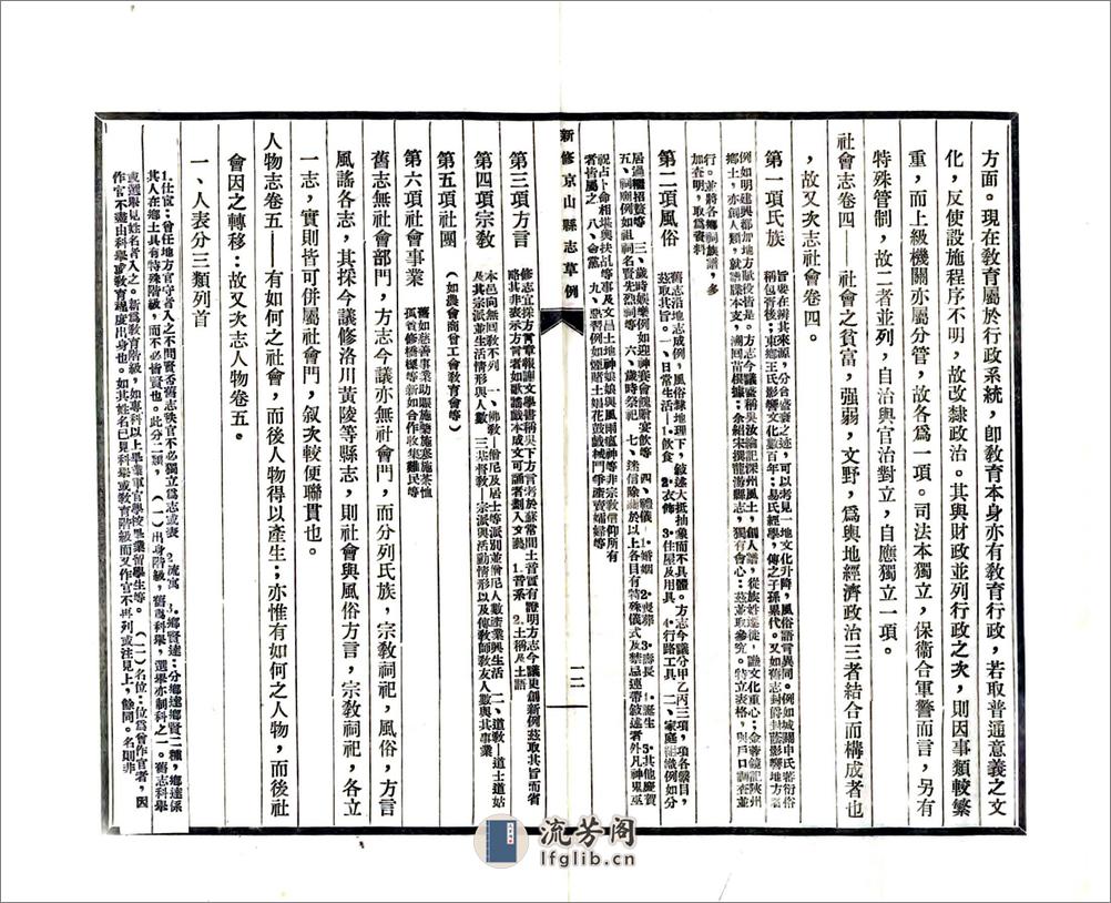 新修京山县志草例（民国） - 第14页预览图