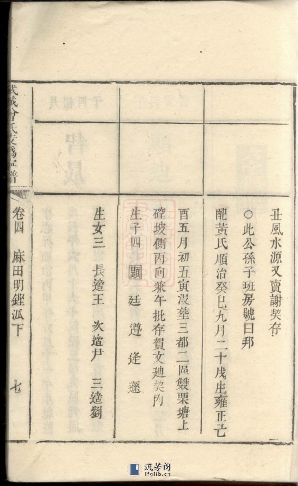 武城曾氏支沩宁谱：[宁乡] - 第14页预览图