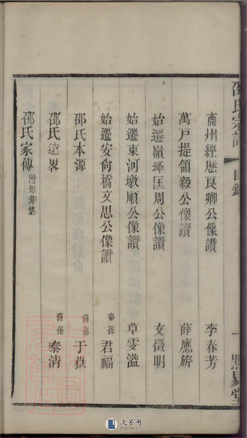 安尚邵氏宗谱：六卷：[武进] - 第17页预览图