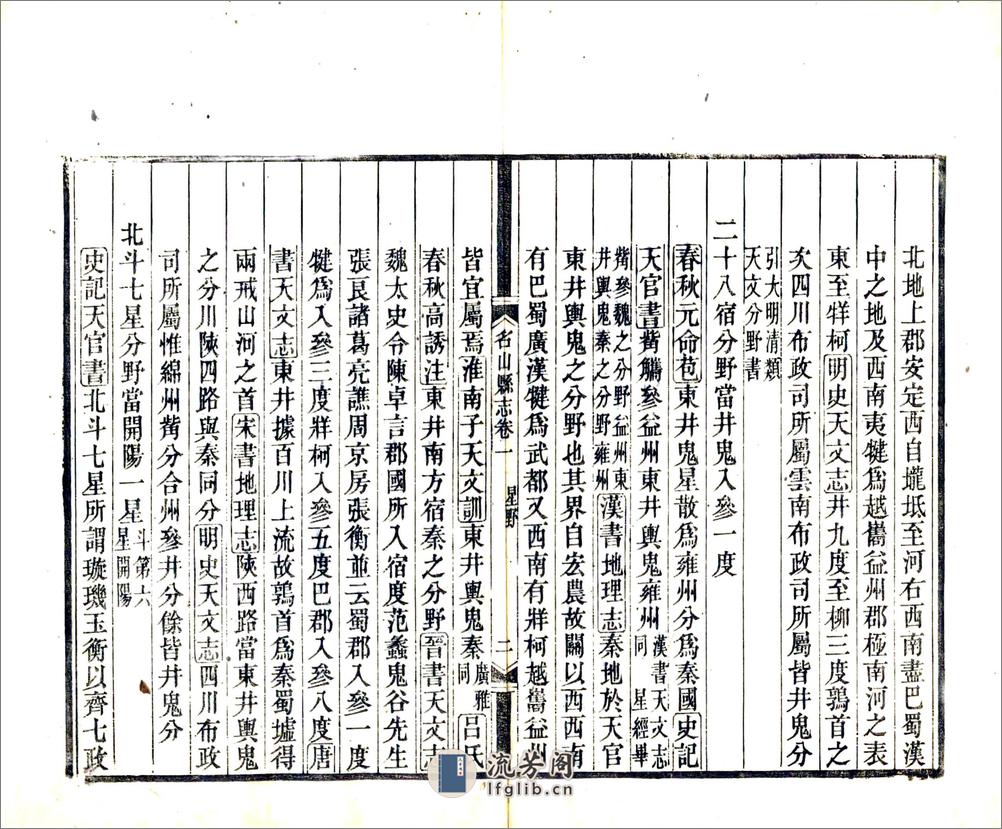 名山县志（光绪） - 第6页预览图