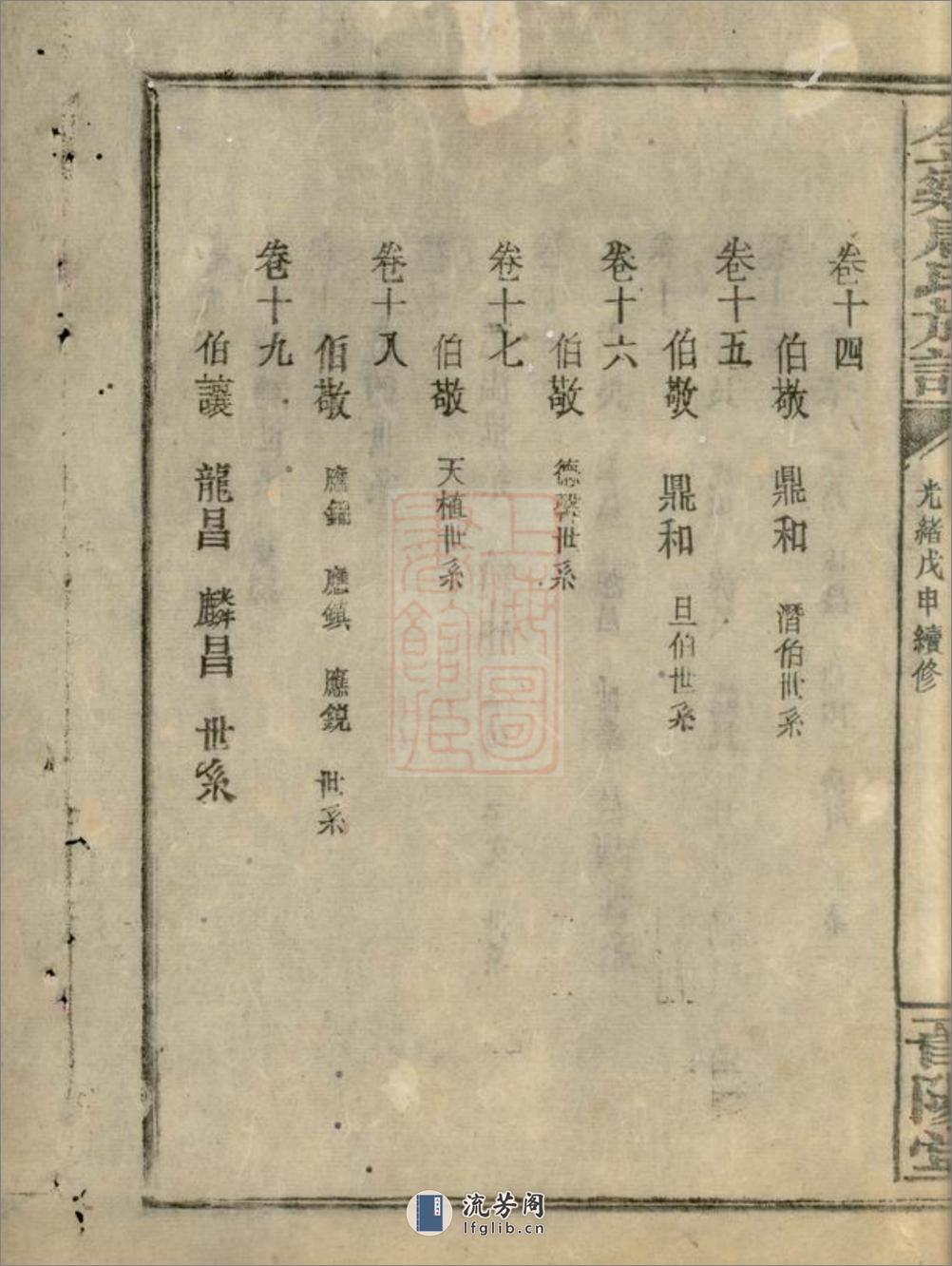 金鸡唐氏族谱：三十四卷：[平江] - 第16页预览图