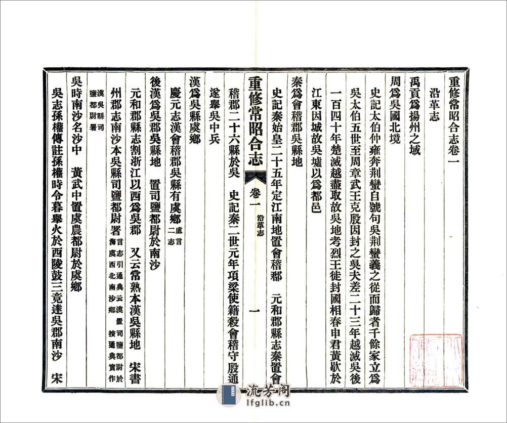 重修常昭合志（民国） - 第10页预览图