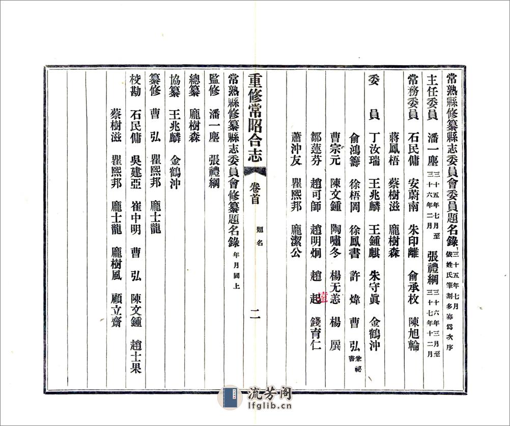 重修常昭合志（民国） - 第8页预览图