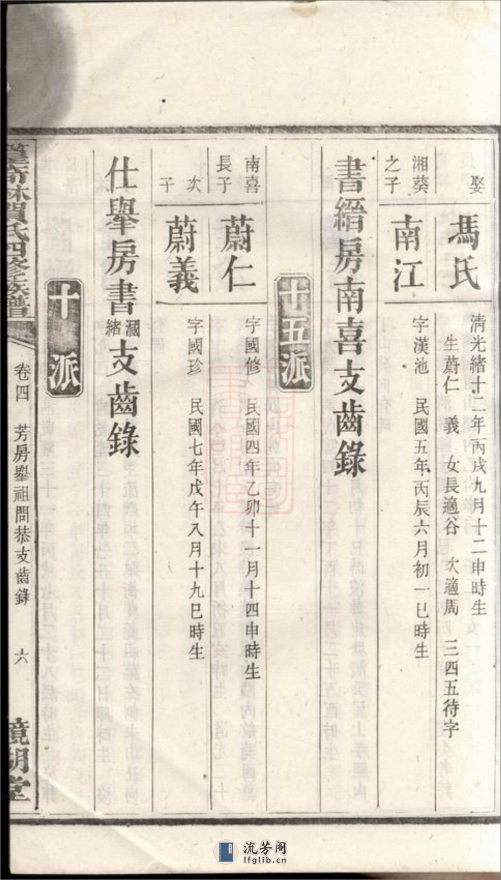 中湘篁奇林贺氏四修谱：[湘潭] - 第13页预览图
