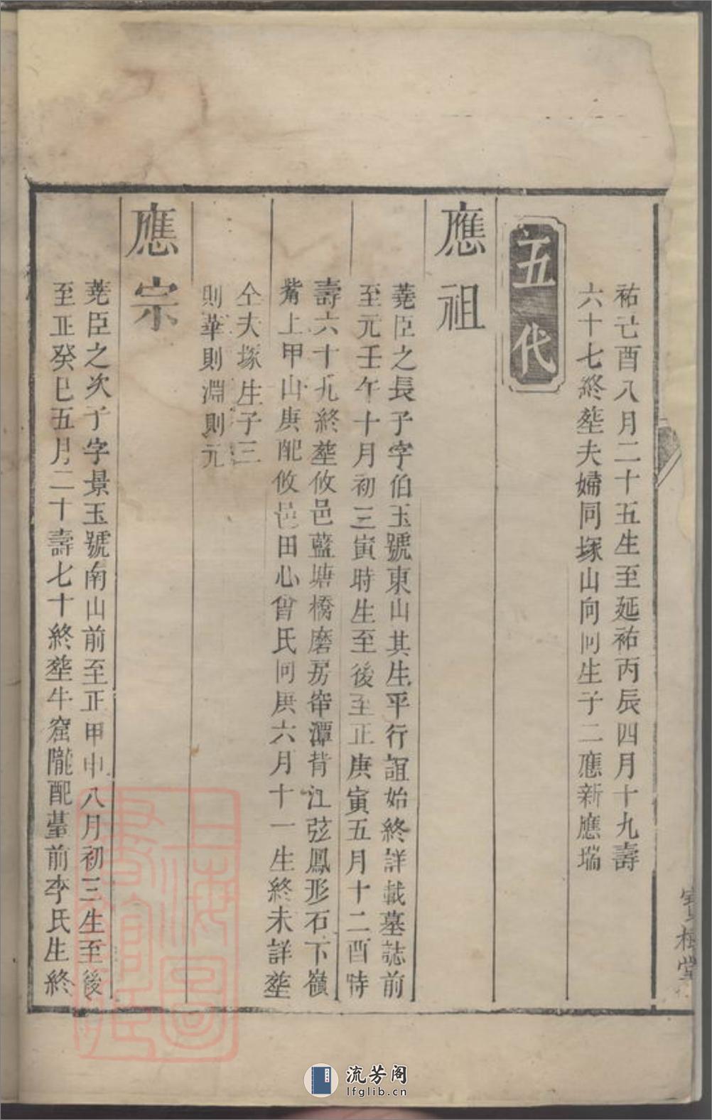 醴塘谢氏五修族谱 - 第5页预览图