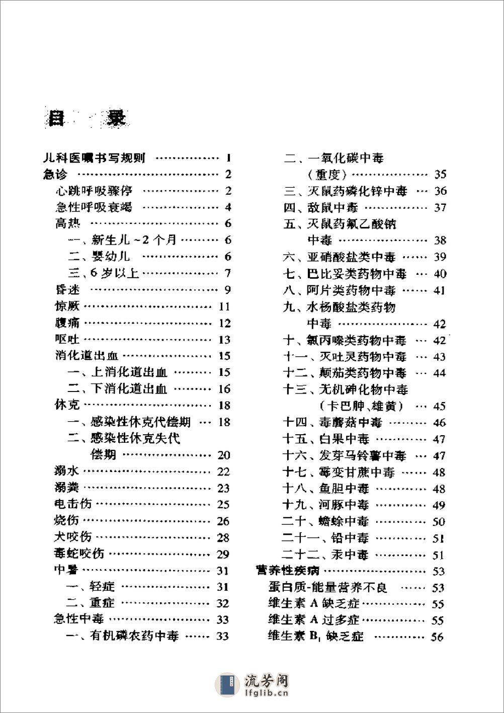 儿科临床医嘱手册 - 第2页预览图