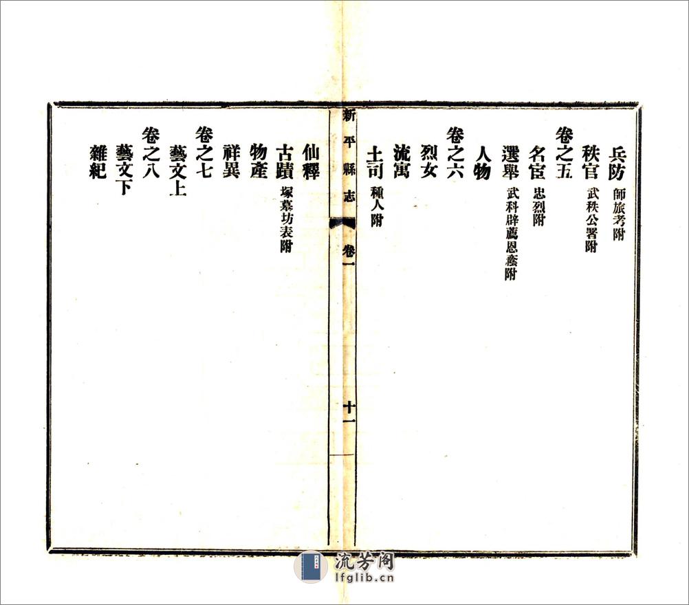 新平县志（道光） - 第12页预览图