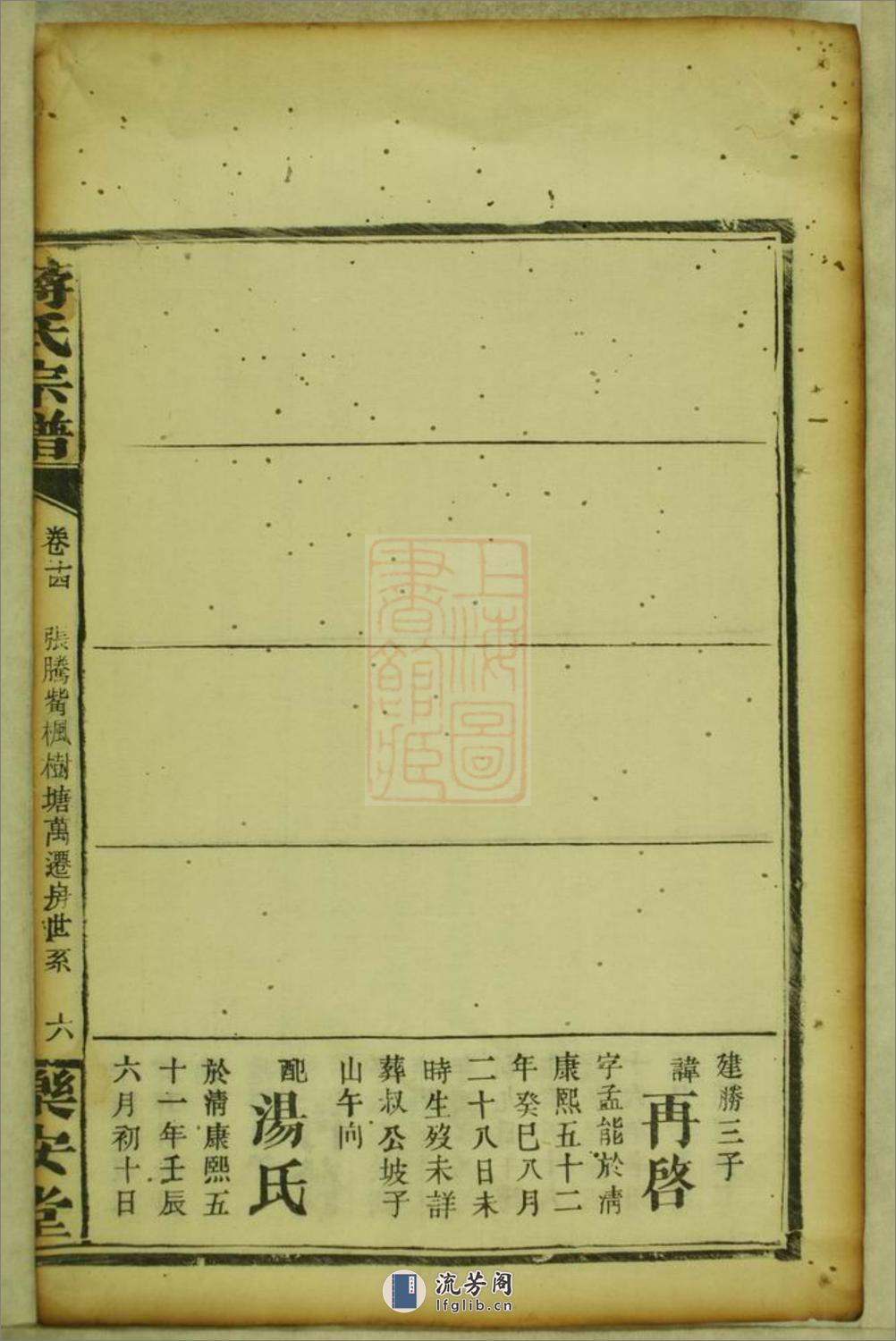 蒋氏续修宗谱 - 第13页预览图