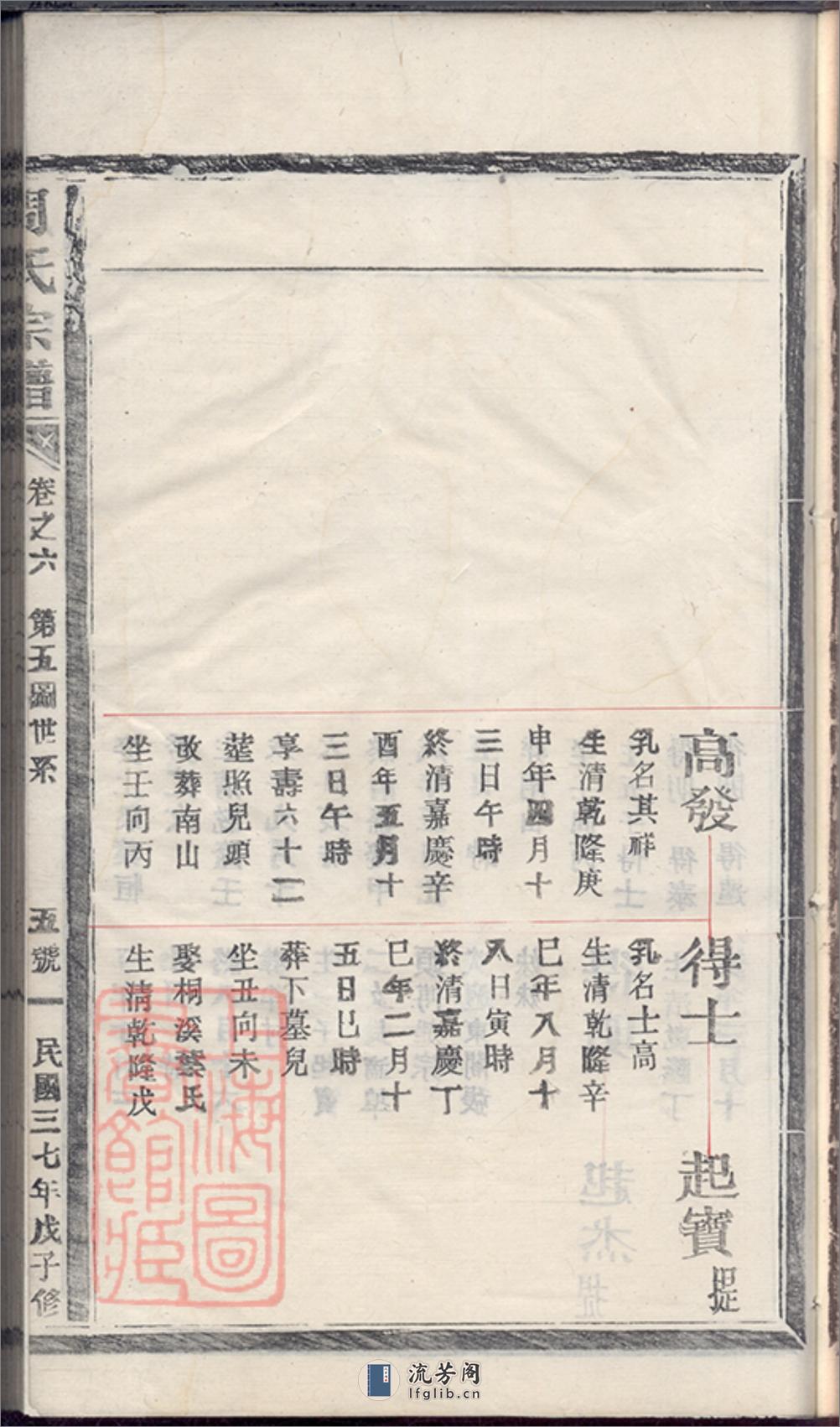 周氏宗谱世系略：[浙江] - 第10页预览图