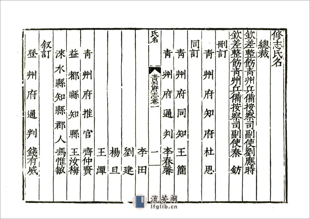 青州府志（嘉靖） - 第19页预览图