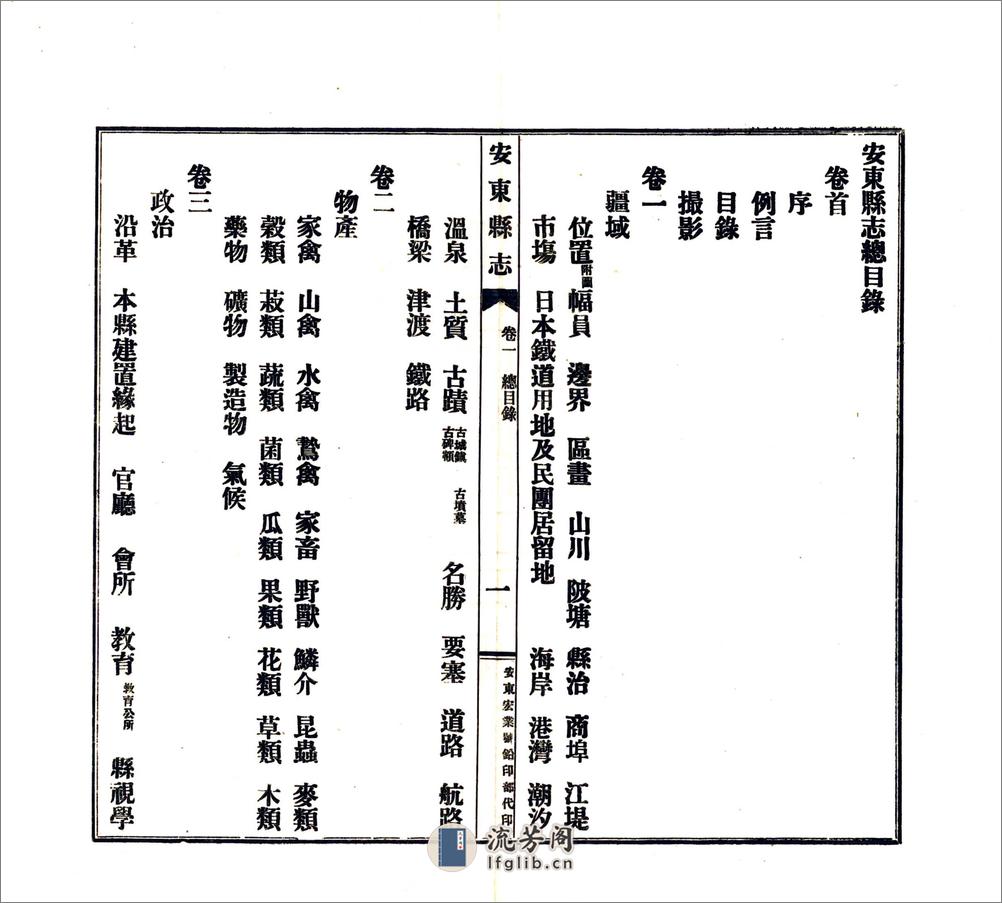 安东县志（民国） - 第10页预览图