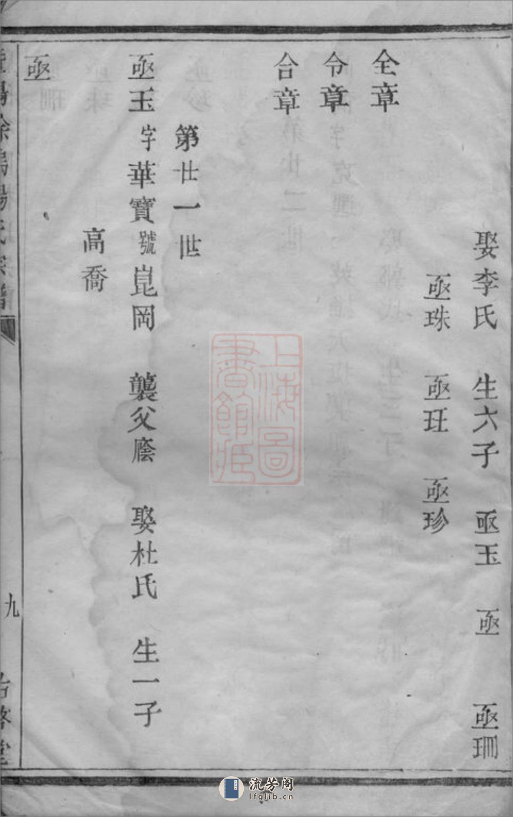 暨阳徐坞杨氏宗谱 - 第19页预览图