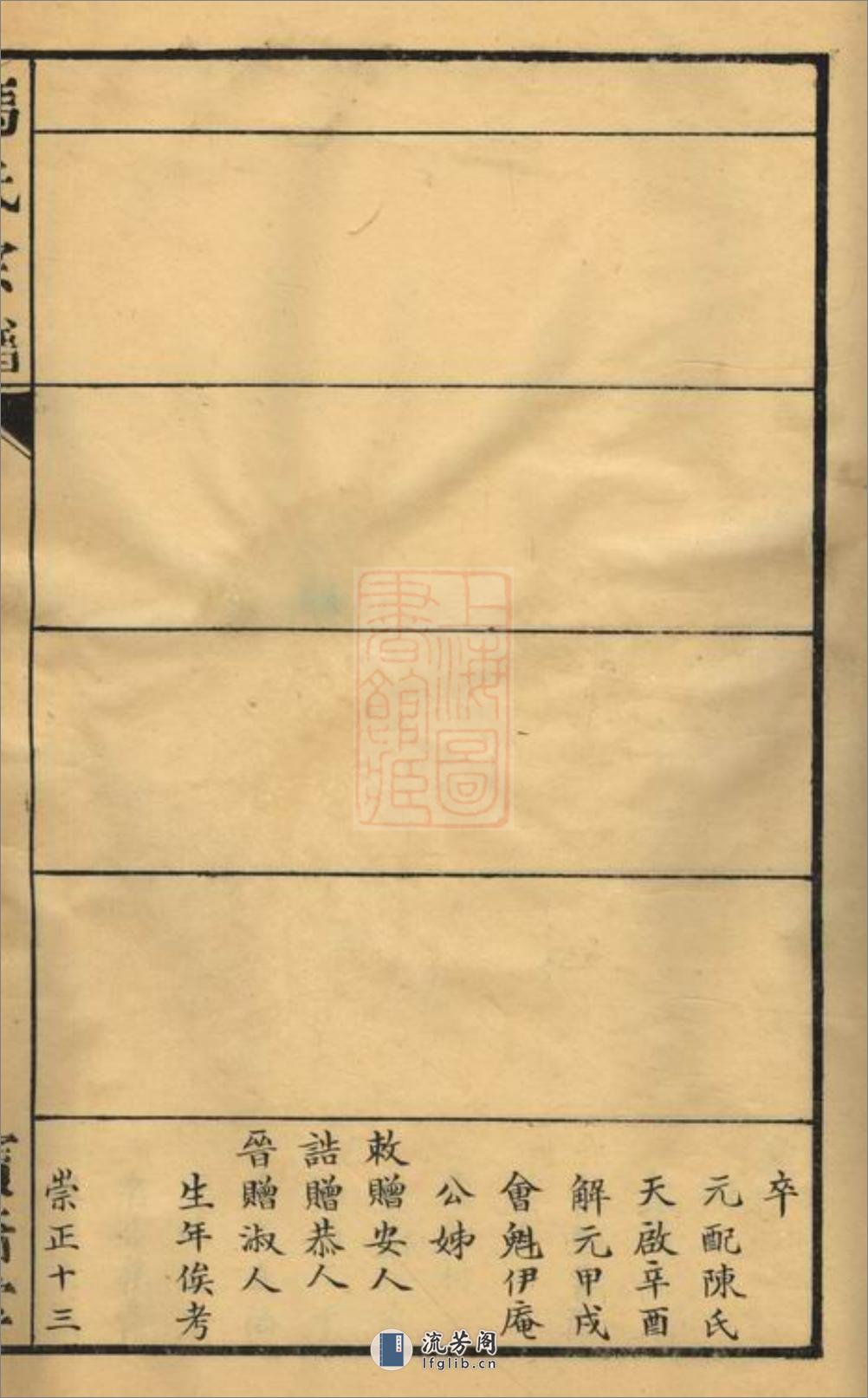 冯氏宗谱：一卷：[常州] - 第20页预览图
