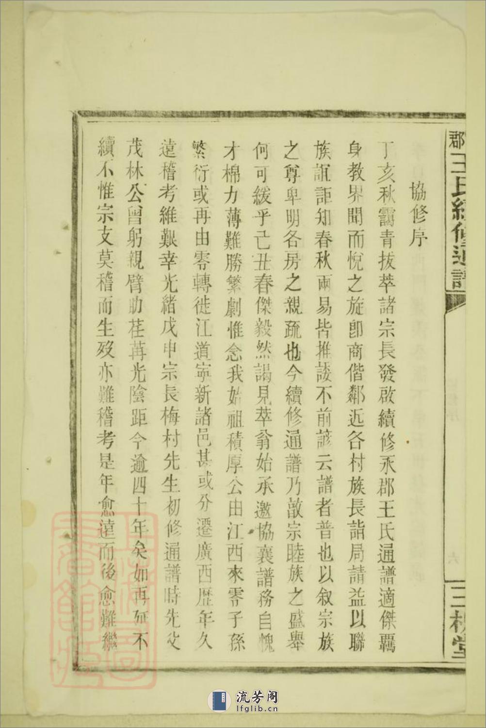 王氏续修通谱：不分卷：[全国] - 第20页预览图