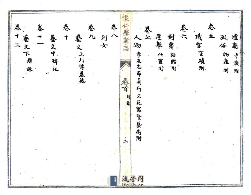 怀仁县新志（光绪抄本） - 第8页预览图