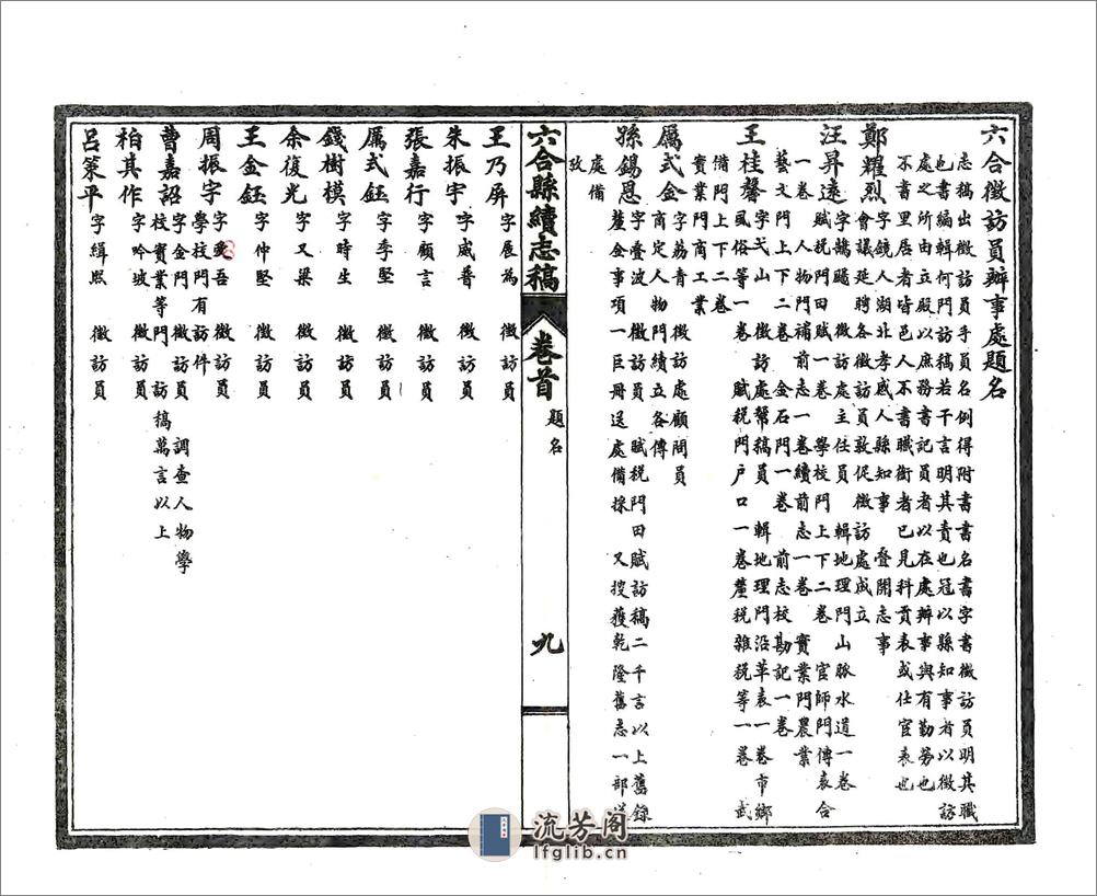 六合县续志稿（民国） - 第11页预览图
