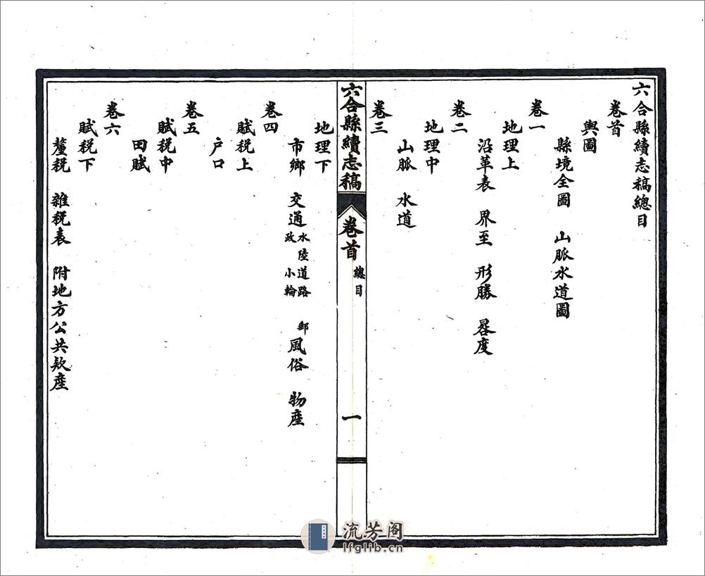 六合县续志稿（民国） - 第3页预览图