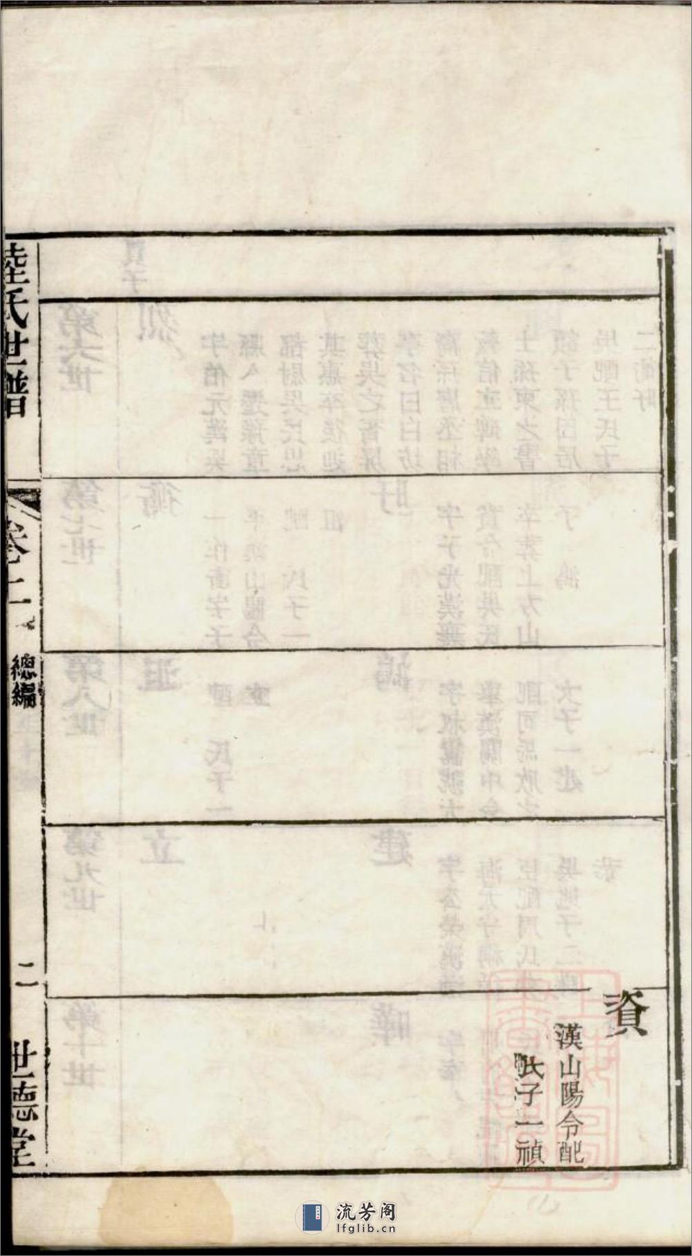 陆氏世谱：共17卷 - 第5页预览图