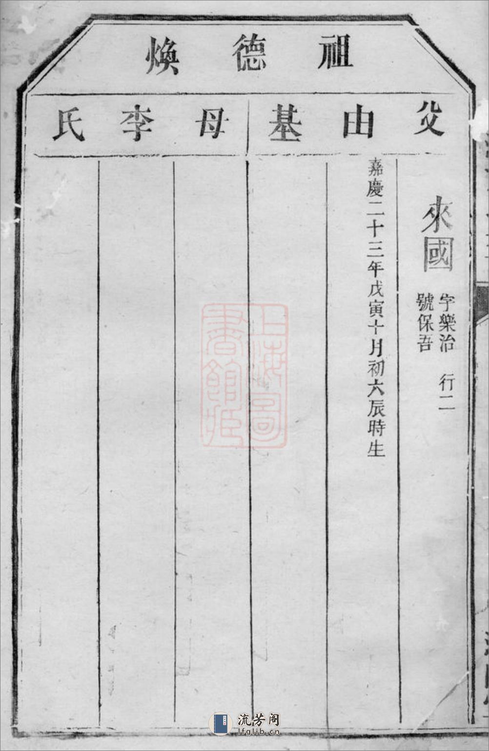 罗湘熊氏宗谱：[湘阴]：不分卷 - 第8页预览图