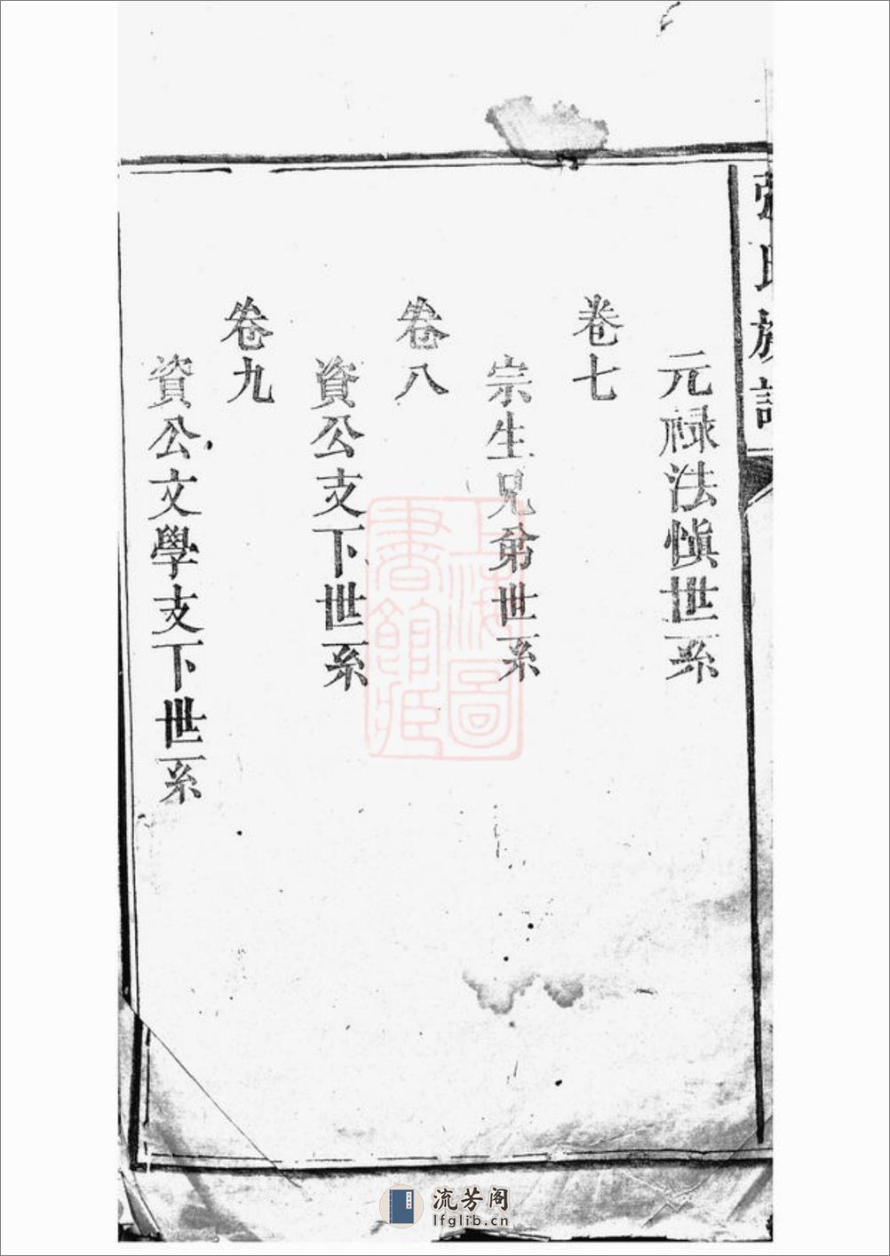 张氏族谱：九卷 - 第7页预览图