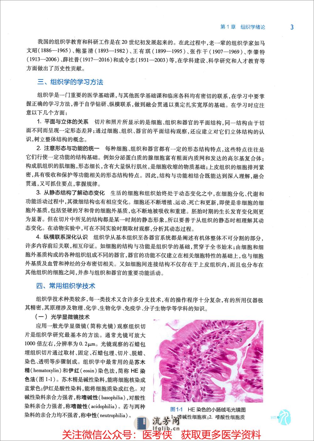 《组织学与胚胎学》人卫第9版教材--高清彩色 - 第15页预览图