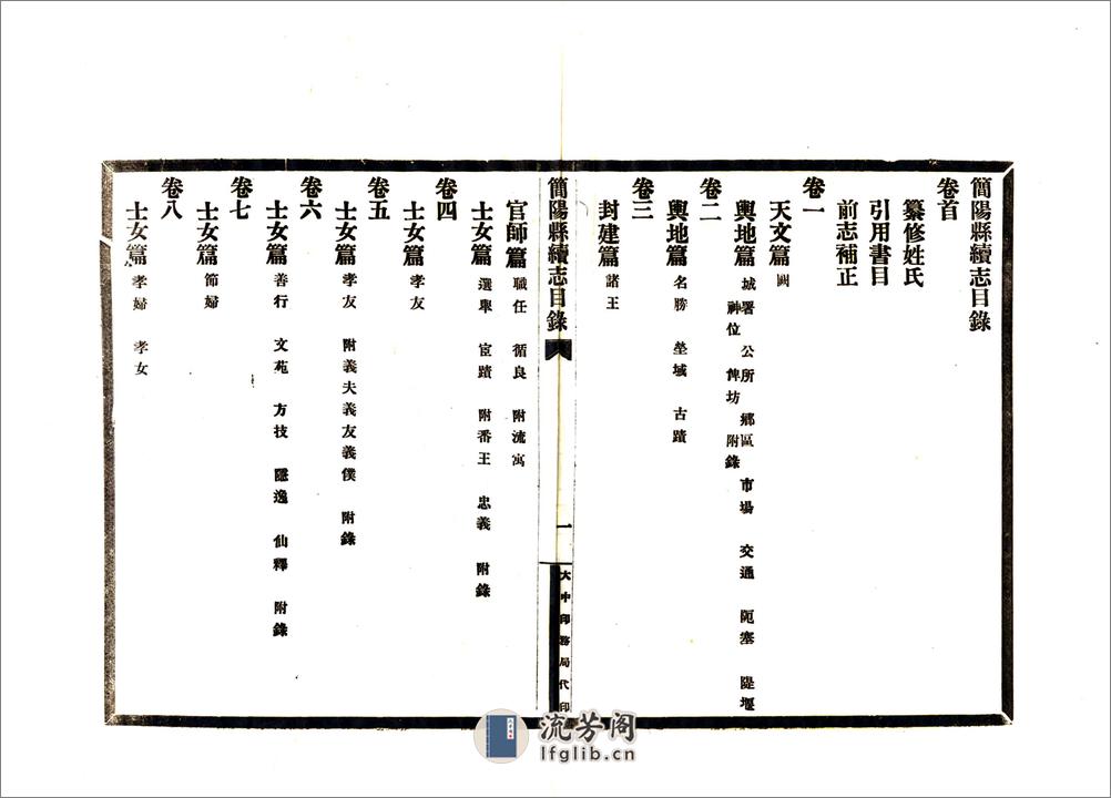 简阳县续志（民国20年） - 第9页预览图