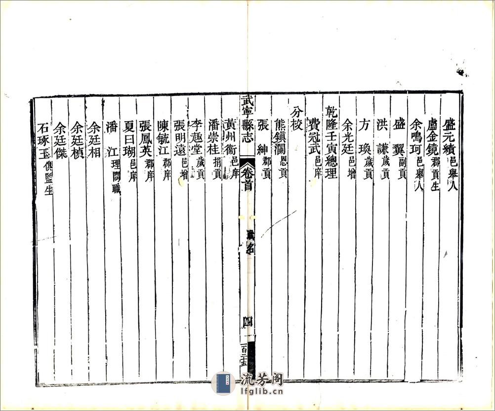 武宁县志（道光） - 第11页预览图