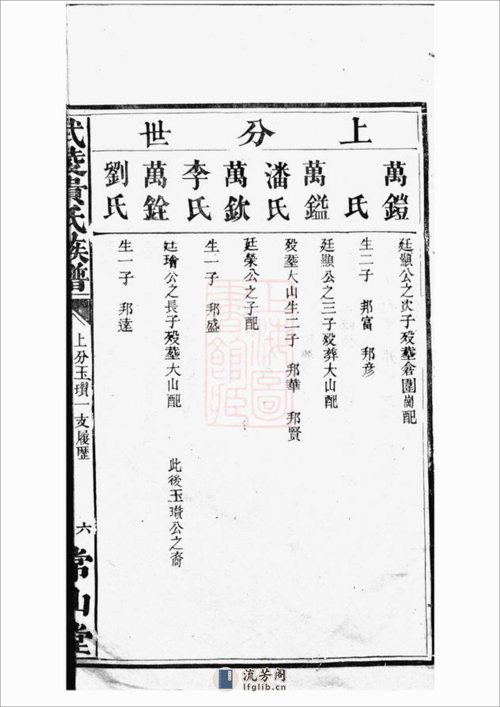 武陵贵氏族谱：不分卷 - 第12页预览图