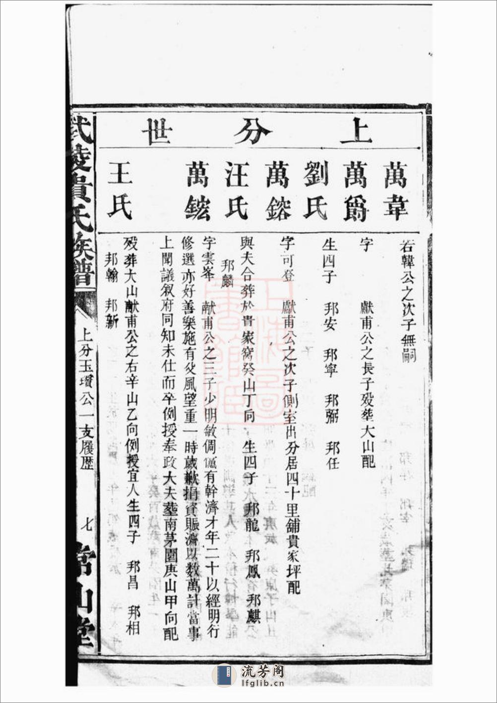 武陵贵氏族谱：不分卷 - 第14页预览图