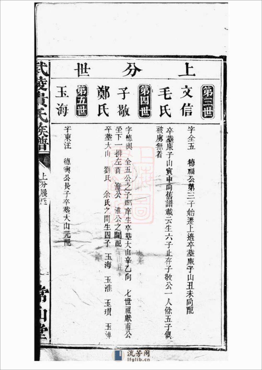 武陵贵氏族谱：不分卷 - 第2页预览图