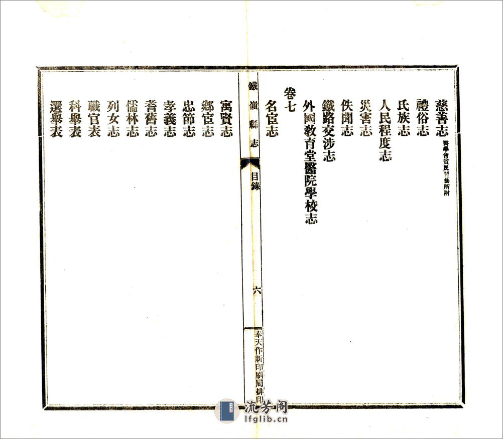 铁岭县志（民国6年） - 第8页预览图