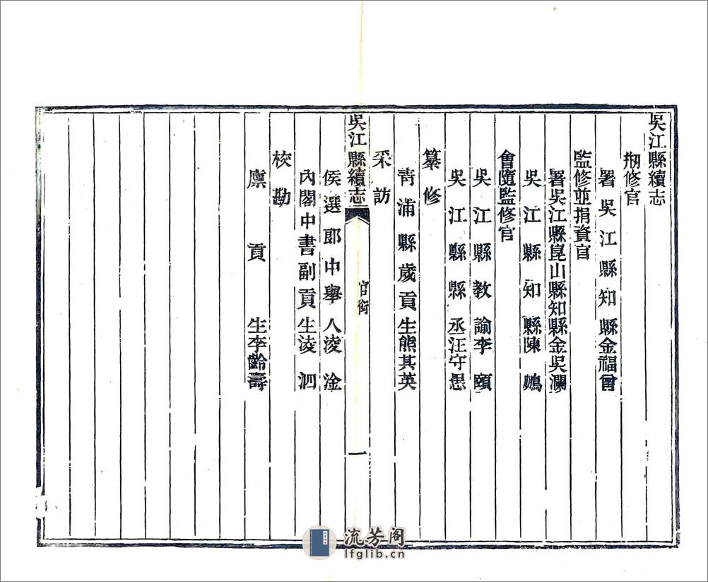 吴江县续志（光绪） - 第7页预览图