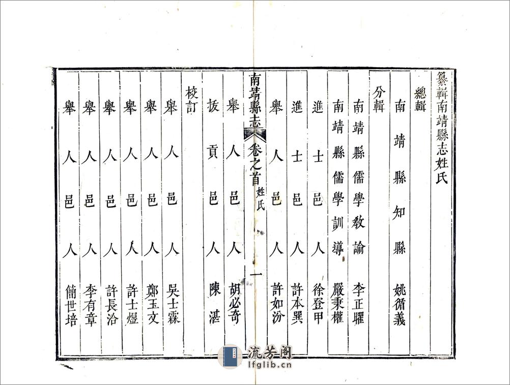 南靖县志（乾隆） - 第12页预览图