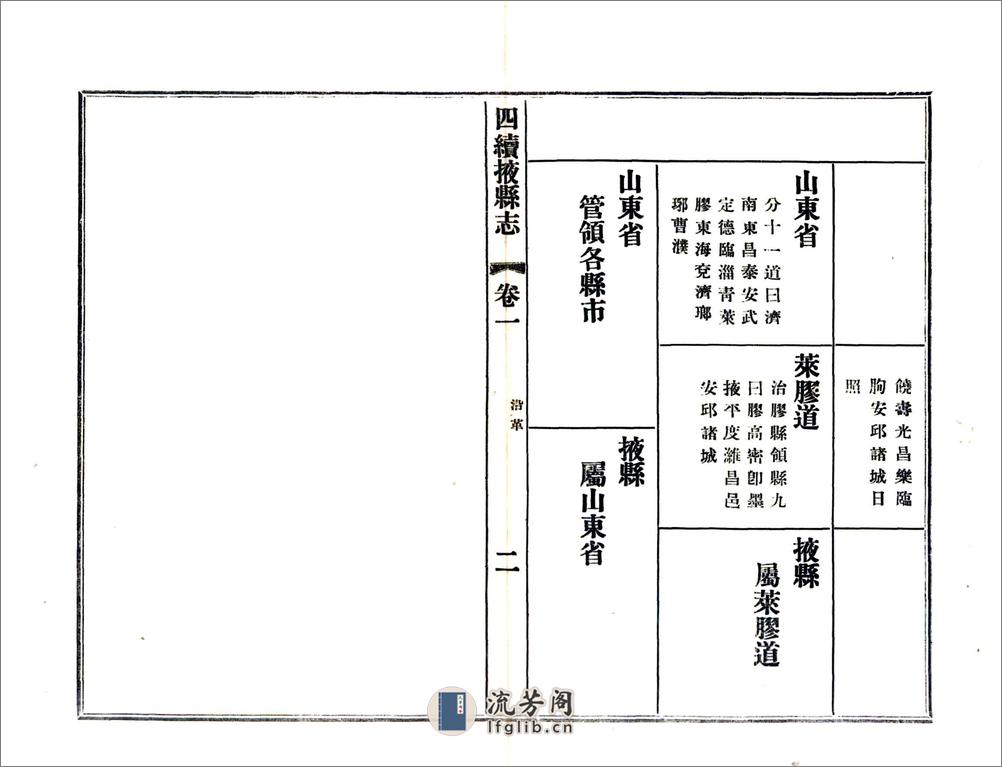 四续掖县志（民国） - 第2页预览图