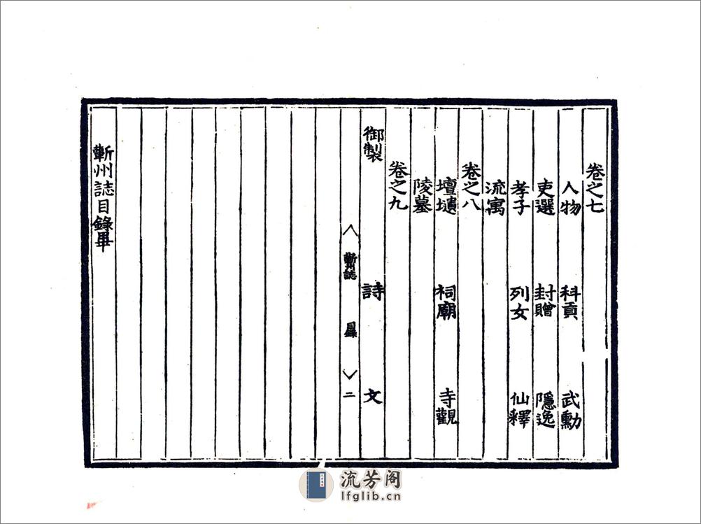 蕲州志（嘉靖） - 第11页预览图